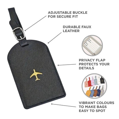 Leather Luggage Tag - VibreMode