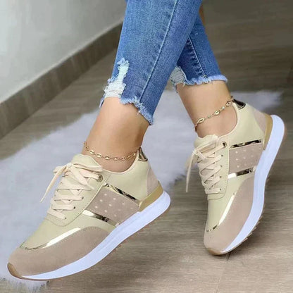 Chic Ladies Summer Lace Up Espadrille Shoes - VibreMode