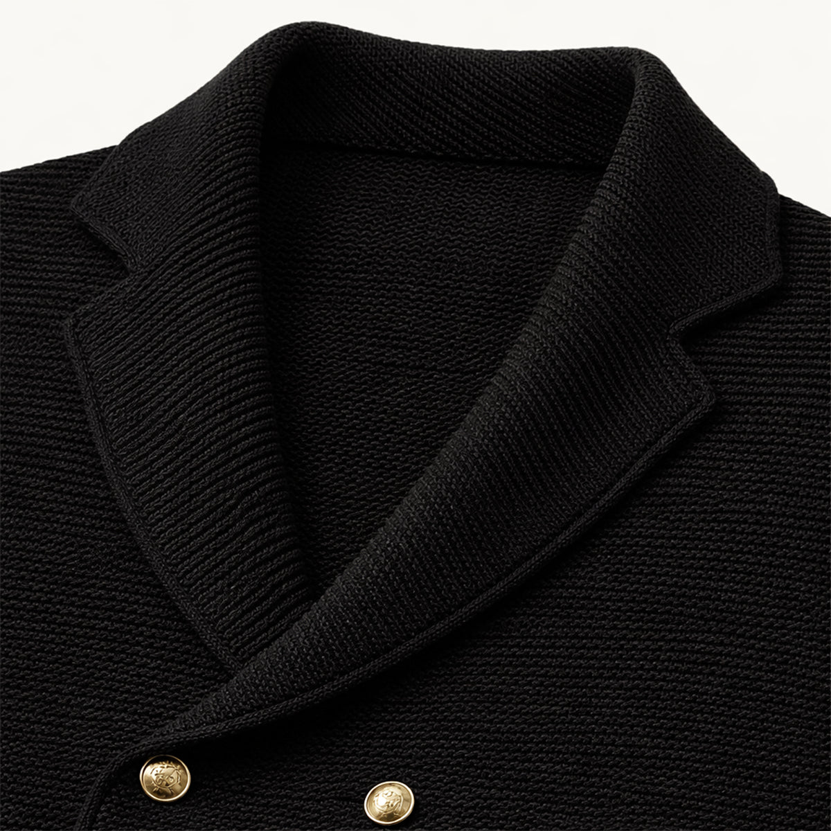 Men's Double Breasted Knit Cardigan