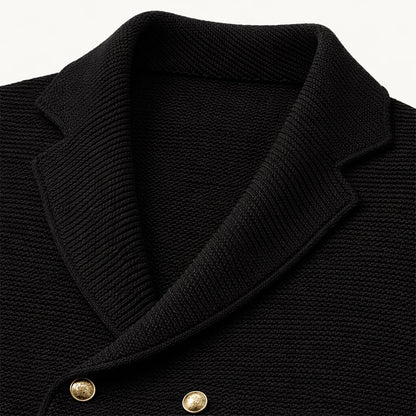 Men's Double Breasted Knit Cardigan