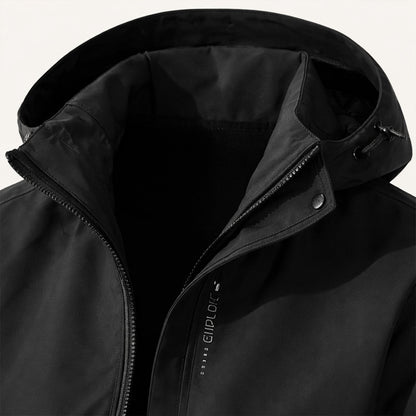 Waterproof Softshell Rain Jacket Windproof Hooded Outdoor Hiking Coat