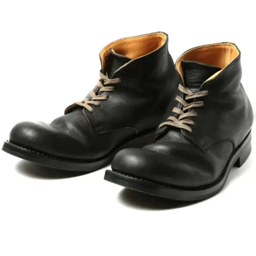 Luxury Vintage Style Leather Oxfords - VibreMode