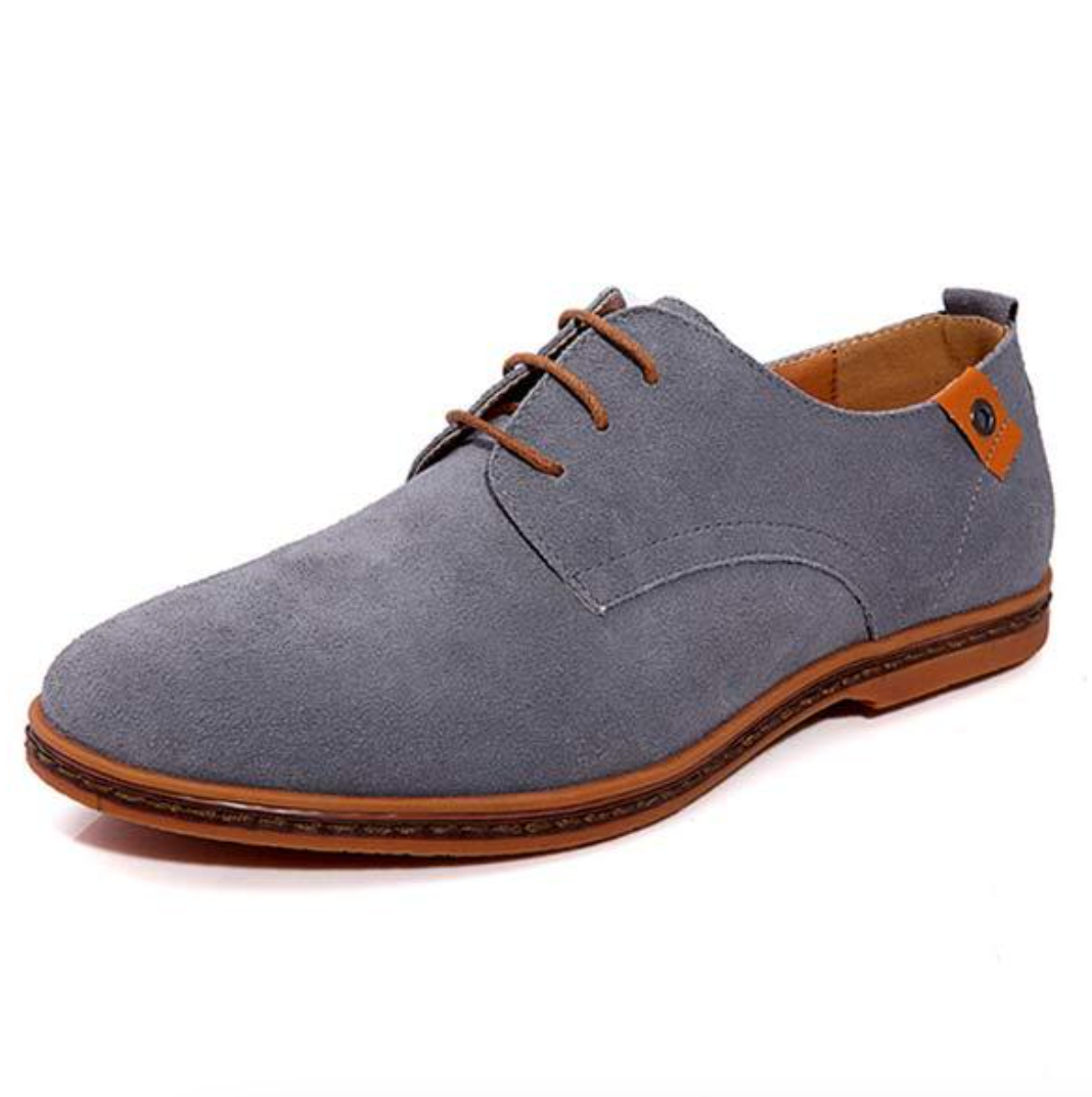 Men's Lace-Up Oxford Shoes Leather