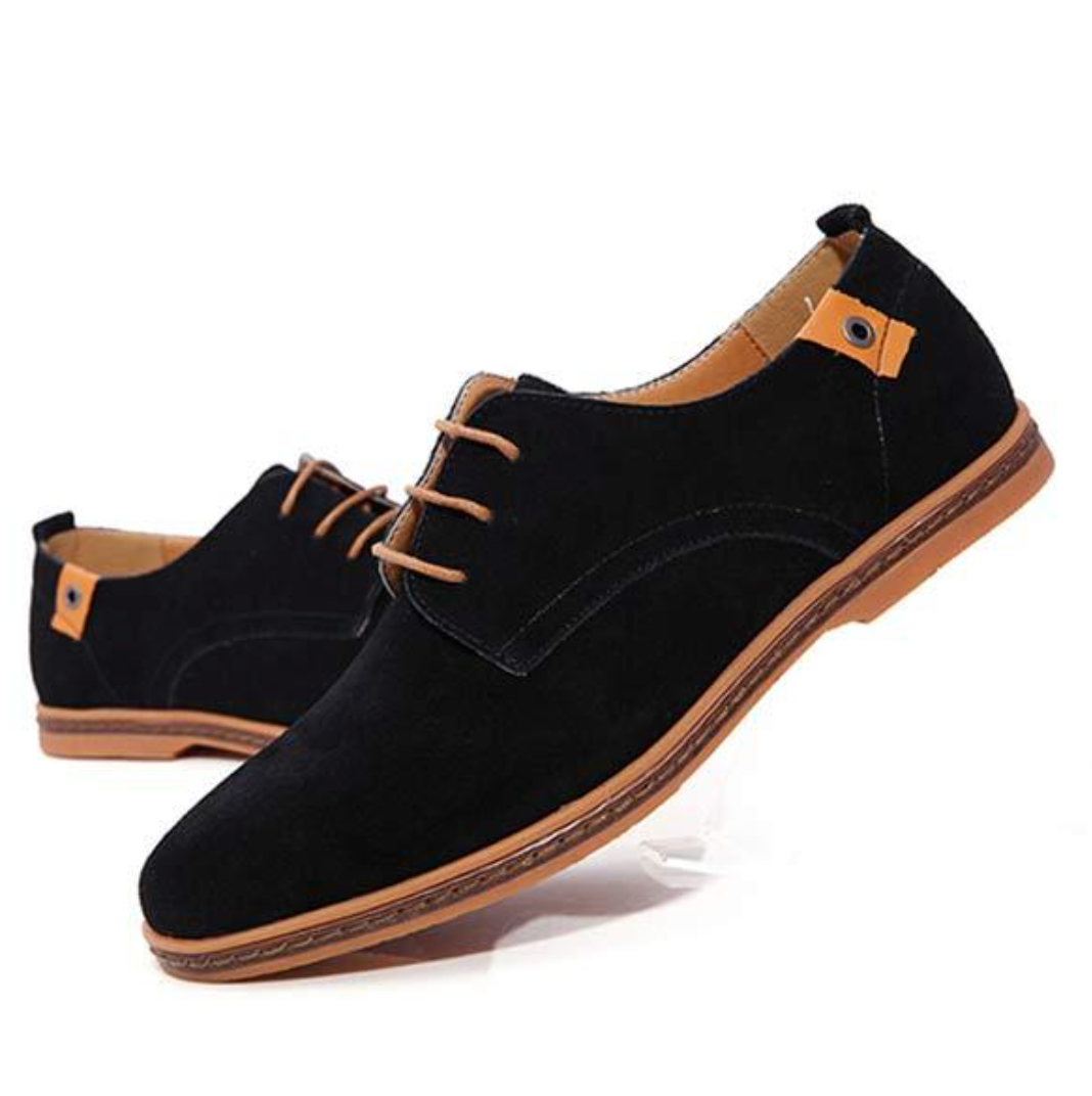 Men's Lace-Up Oxford Shoes Leather