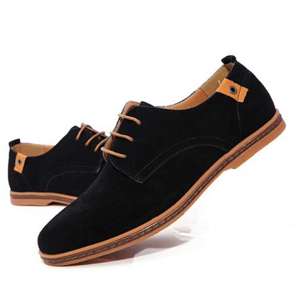 Men's Lace-Up Oxford Shoes Leather