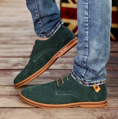 Men's Lace-Up Oxford Shoes Leather