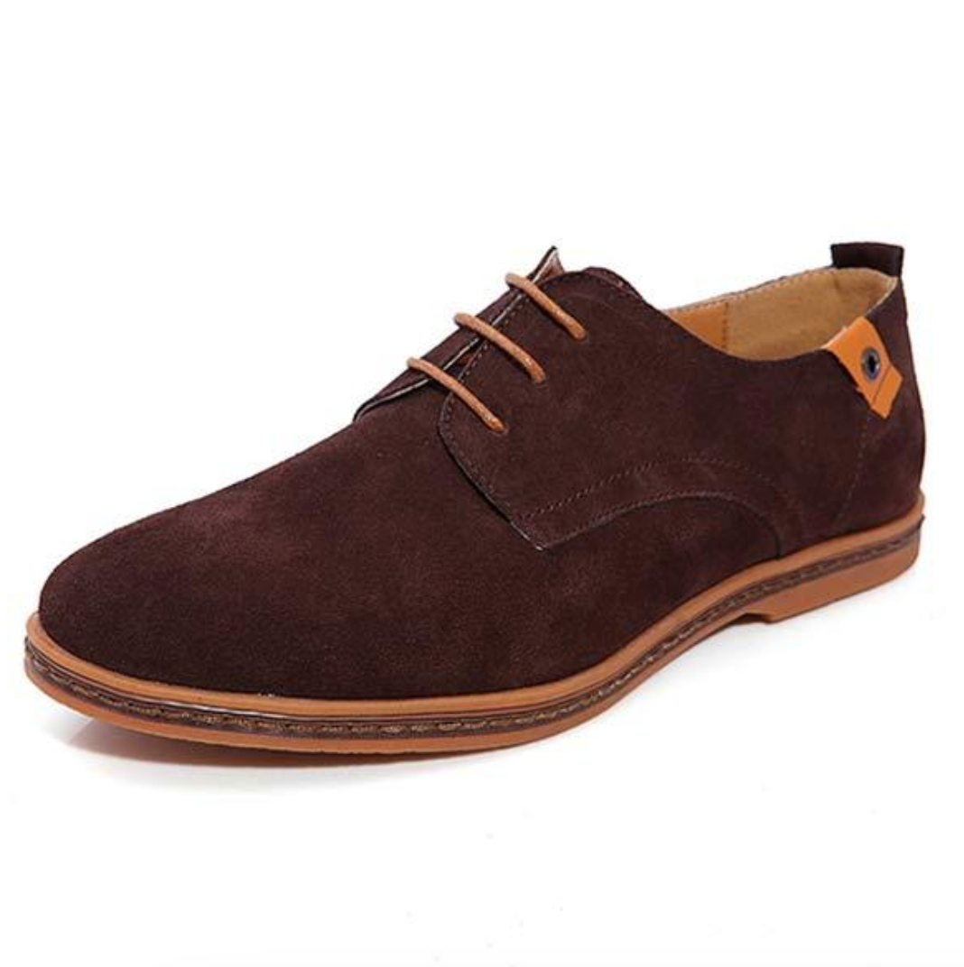 Men's Lace-Up Oxford Shoes Leather