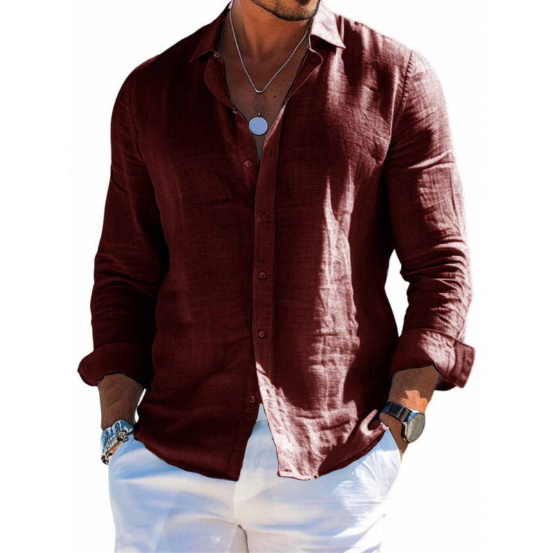Men's Lapel Dress Shirt