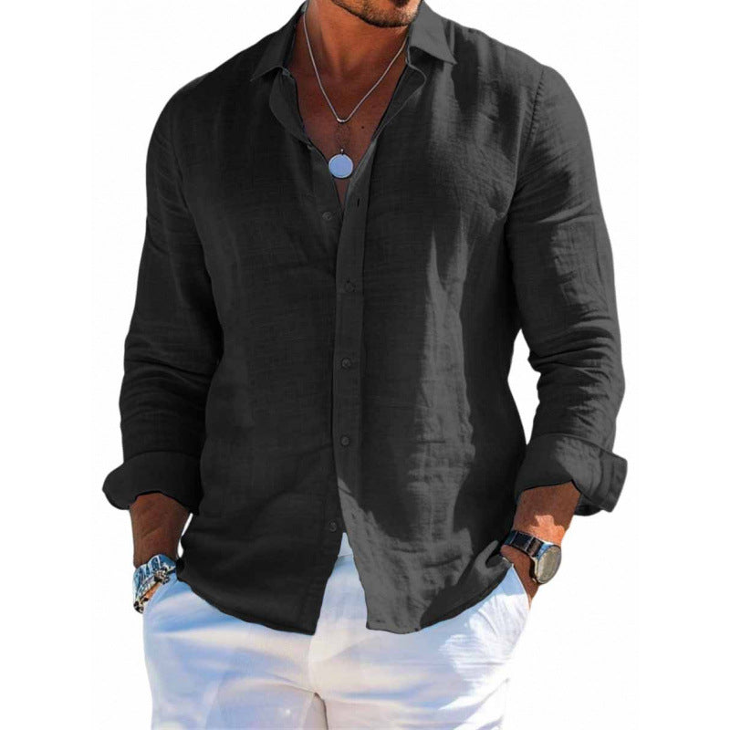 Men's Lapel Dress Shirt