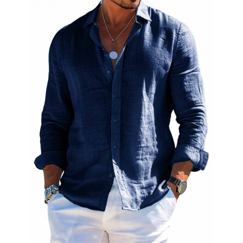 Men's Lapel Dress Shirt