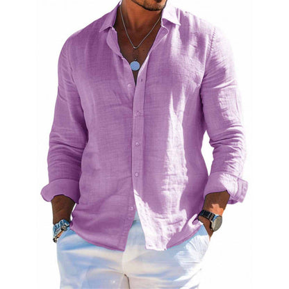 Men's Lapel Dress Shirt