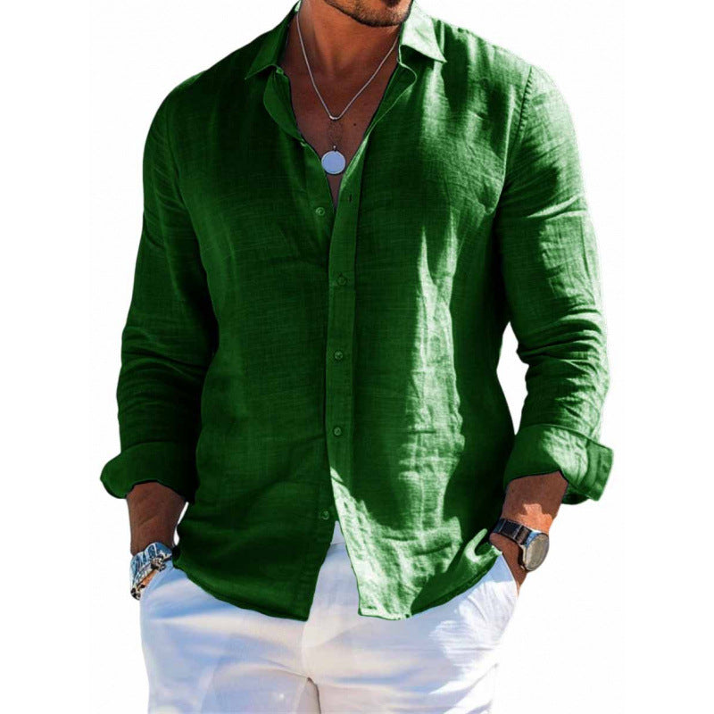 Men's Lapel Dress Shirt