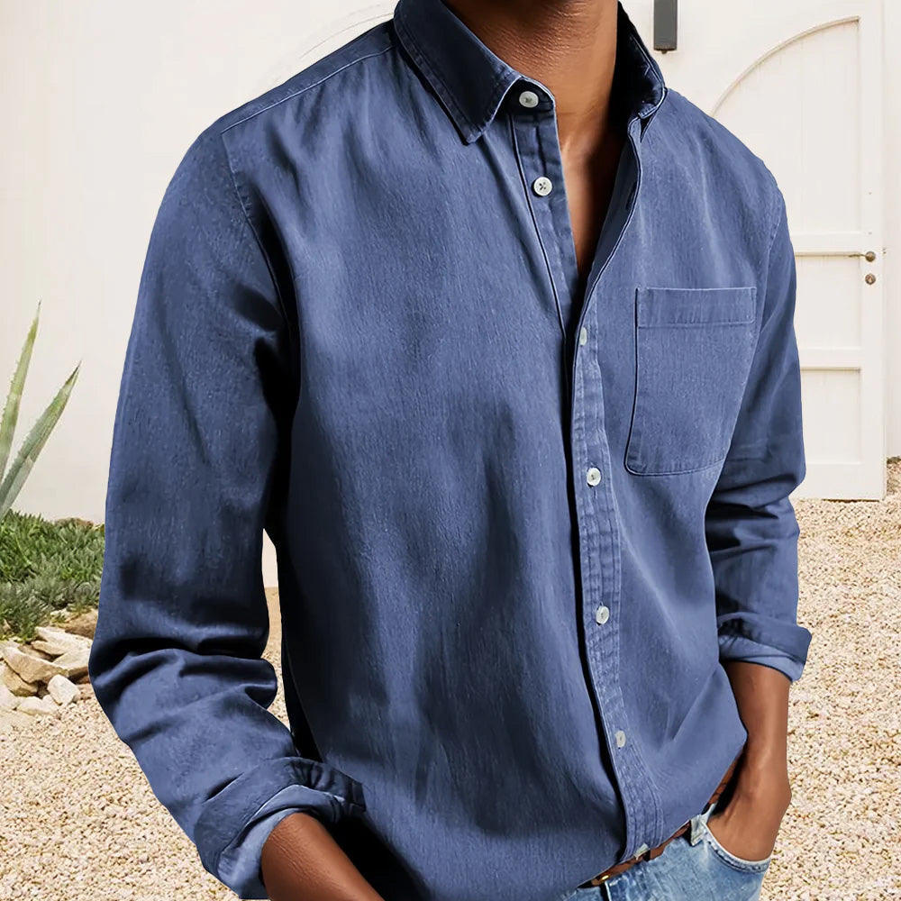Men's Cotton Textured Shirt