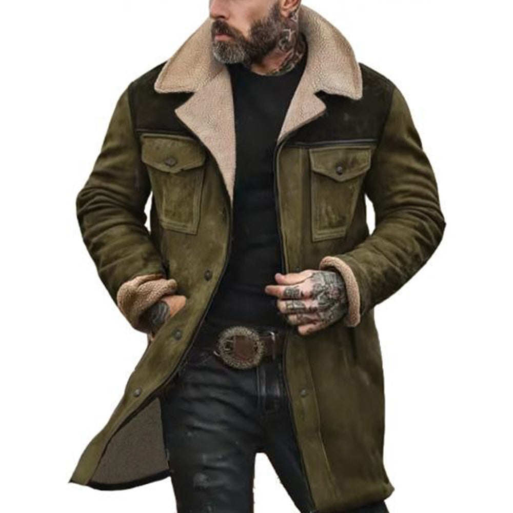 Men's Suede Utility Jacket