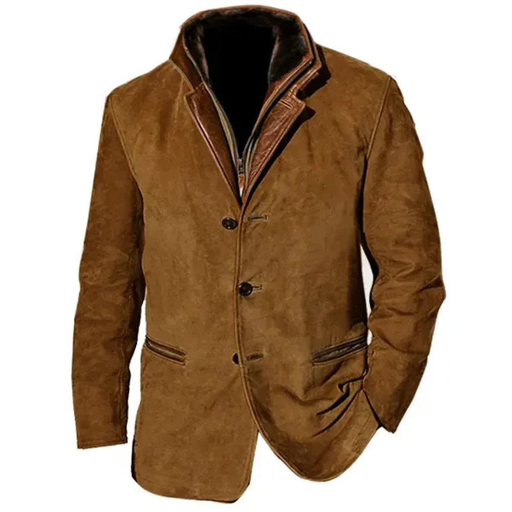 Men's Suede Leather Jacket