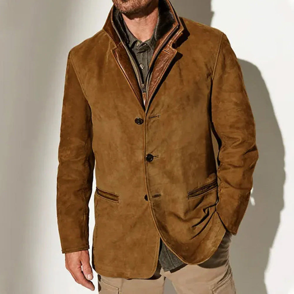 Men's Suede Leather Jacket