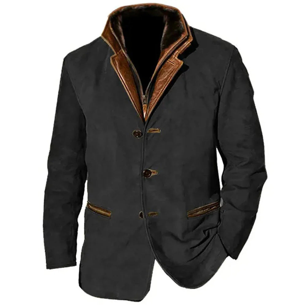 Men's Suede Leather Jacket