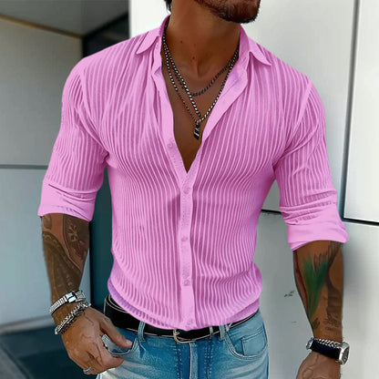 Men's Striped Dress Shirt