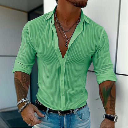 Men's Striped Dress Shirt