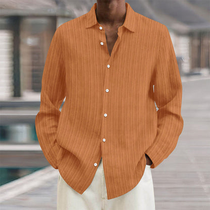 Men's Vertical Stripe Dress Shirt