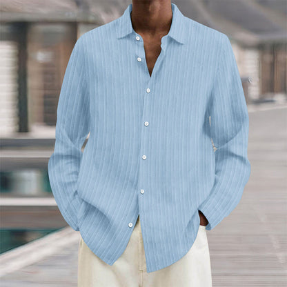 Men's Vertical Stripe Dress Shirt