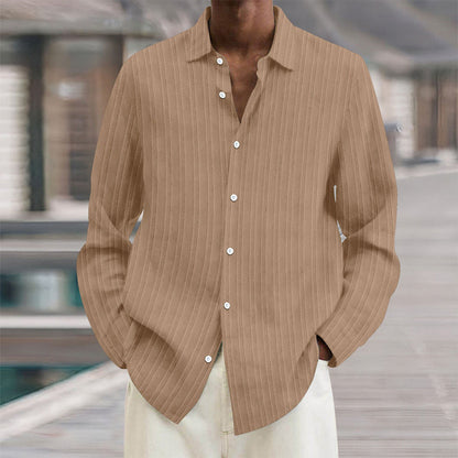 Men's Vertical Stripe Dress Shirt