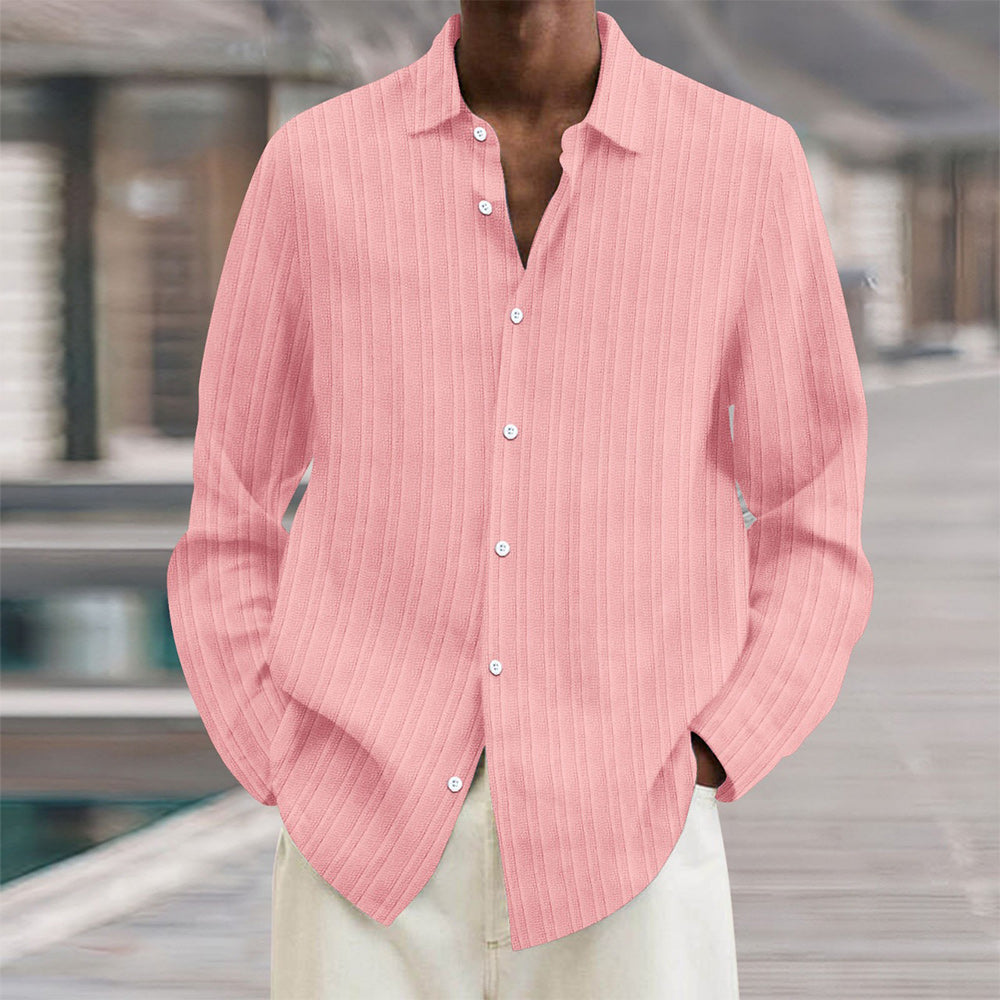 Men's Vertical Stripe Dress Shirt