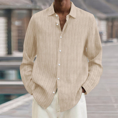 Men's Vertical Stripe Dress Shirt