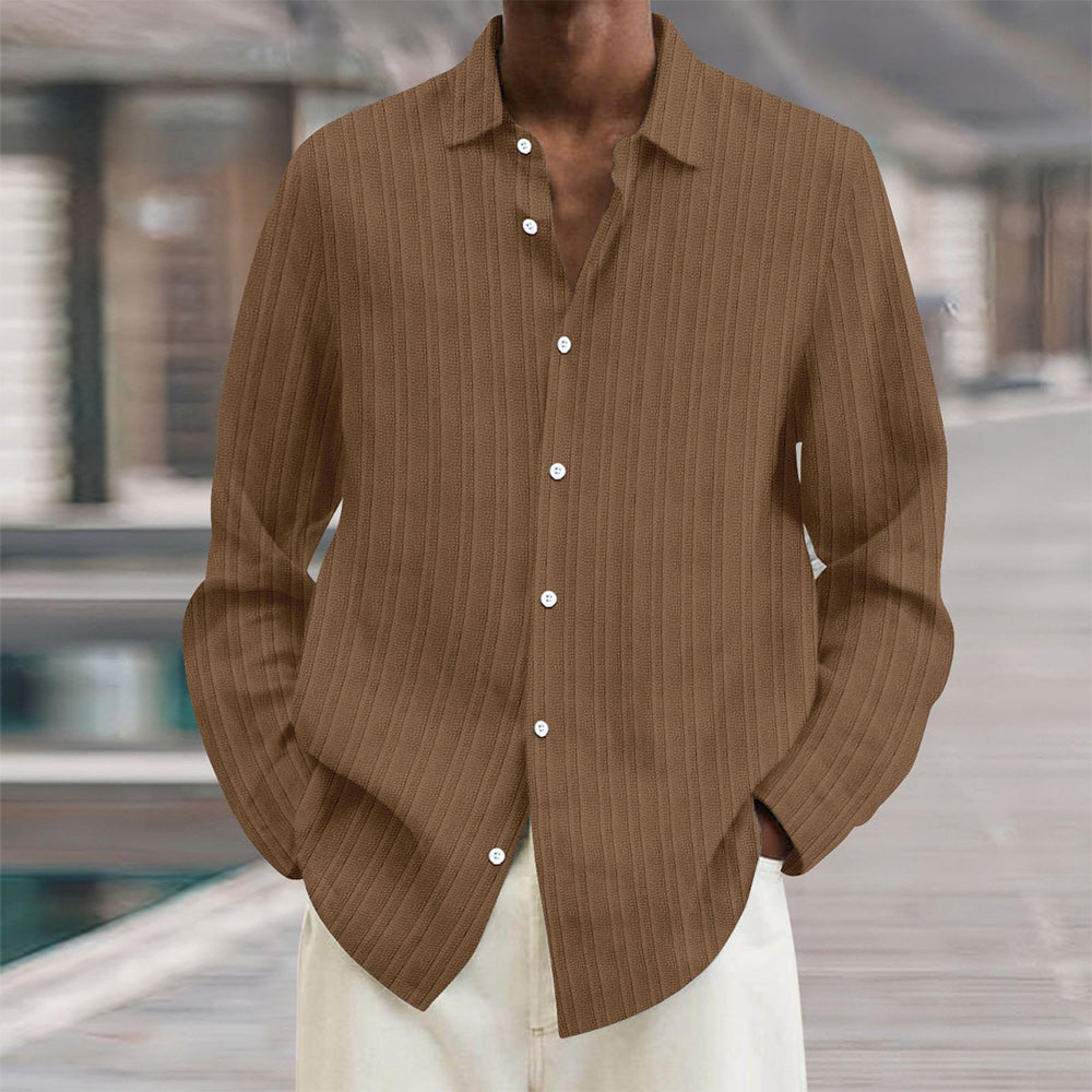 Men's Vertical Stripe Dress Shirt