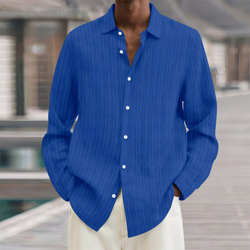 Men's Vertical Stripe Dress Shirt