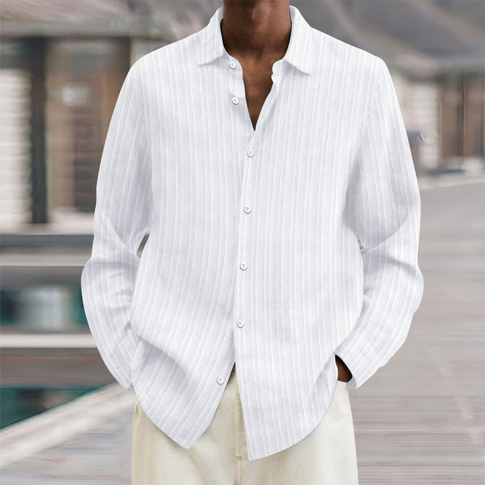 Men's Vertical Stripe Dress Shirt