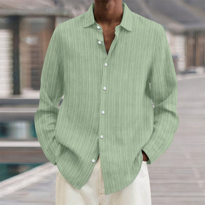 Men's Vertical Stripe Dress Shirt