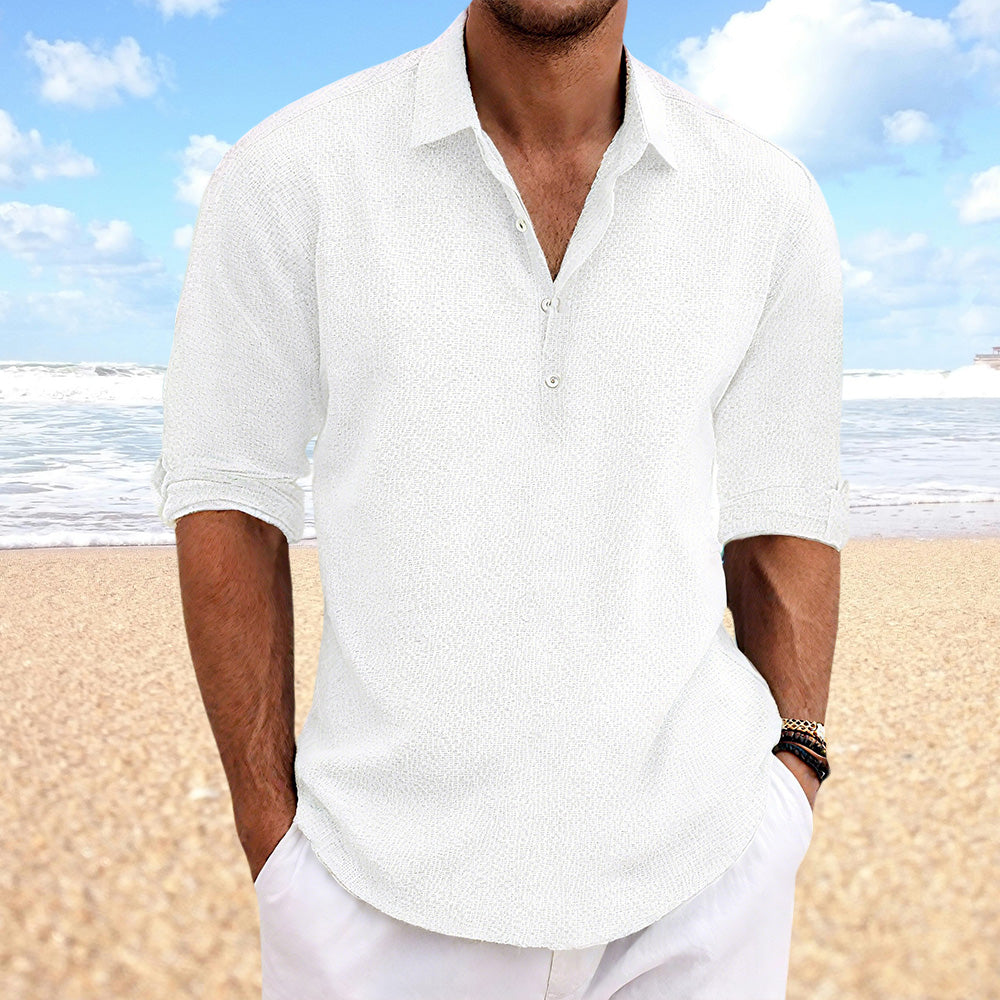 Women's Linen Button Down Shirt Solid