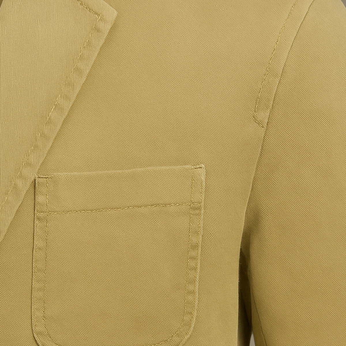 Men's Cotton Blazer Windbreaker With Pockets