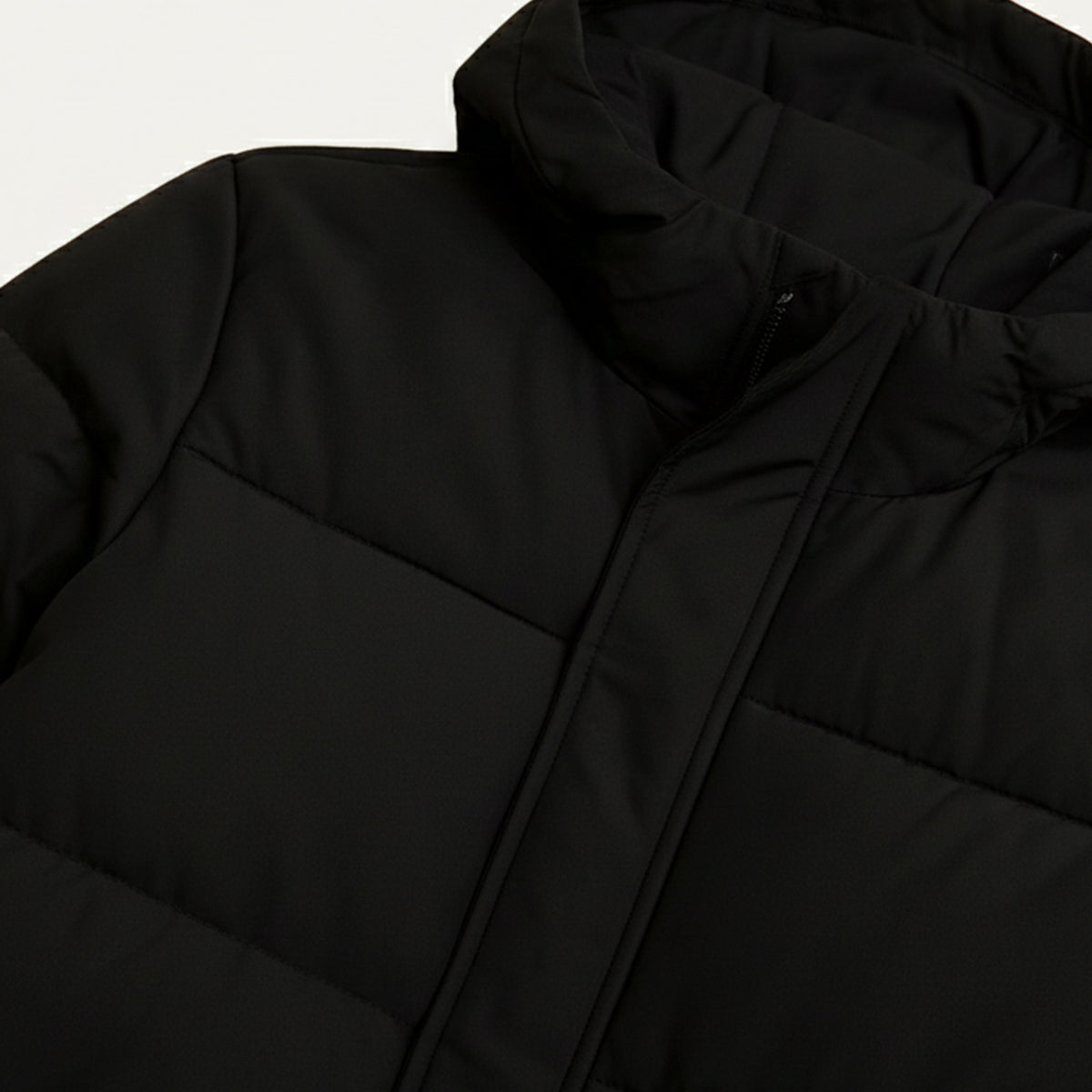 Men's Long Puffer Hooded Coat