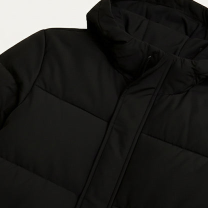 Men's Long Puffer Hooded Coat