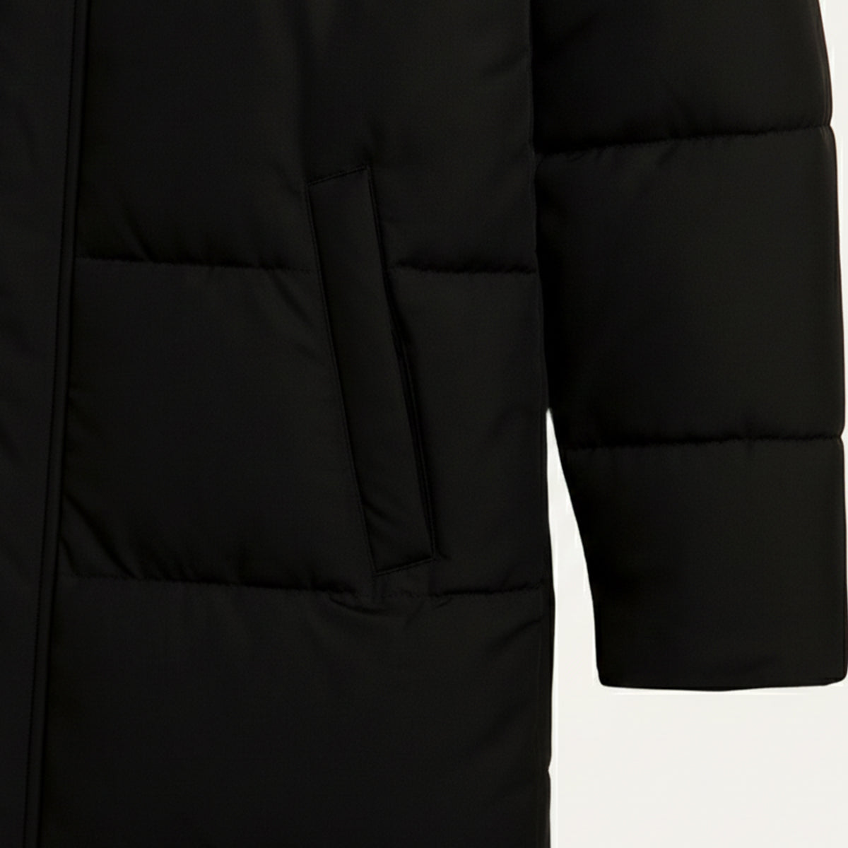 Men's Long Puffer Hooded Coat