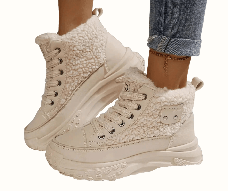 Women's Platform Boots Lace-Up - VibreMode