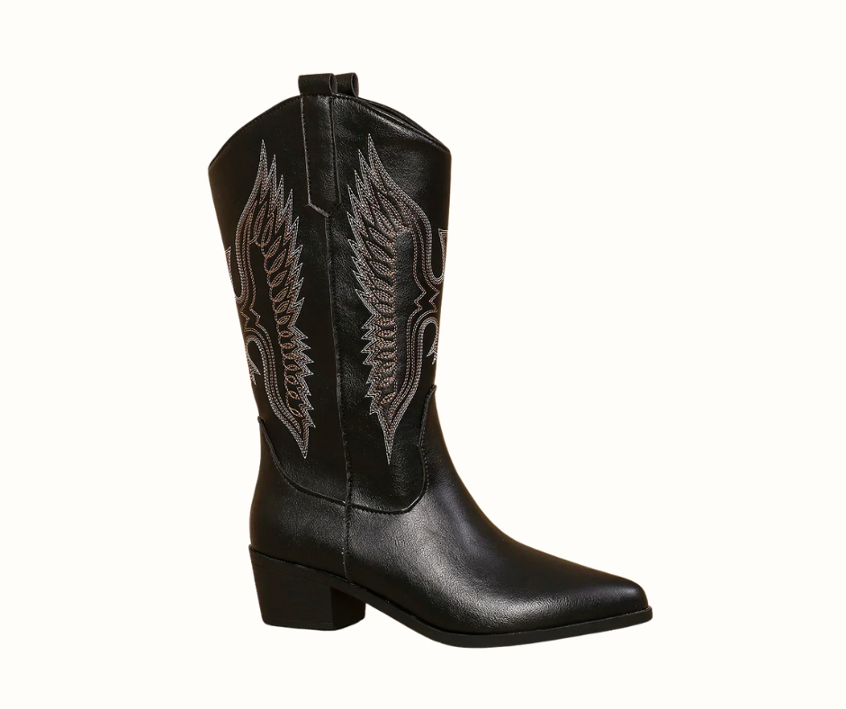 Classic Rugged Cowboy Riding Boots