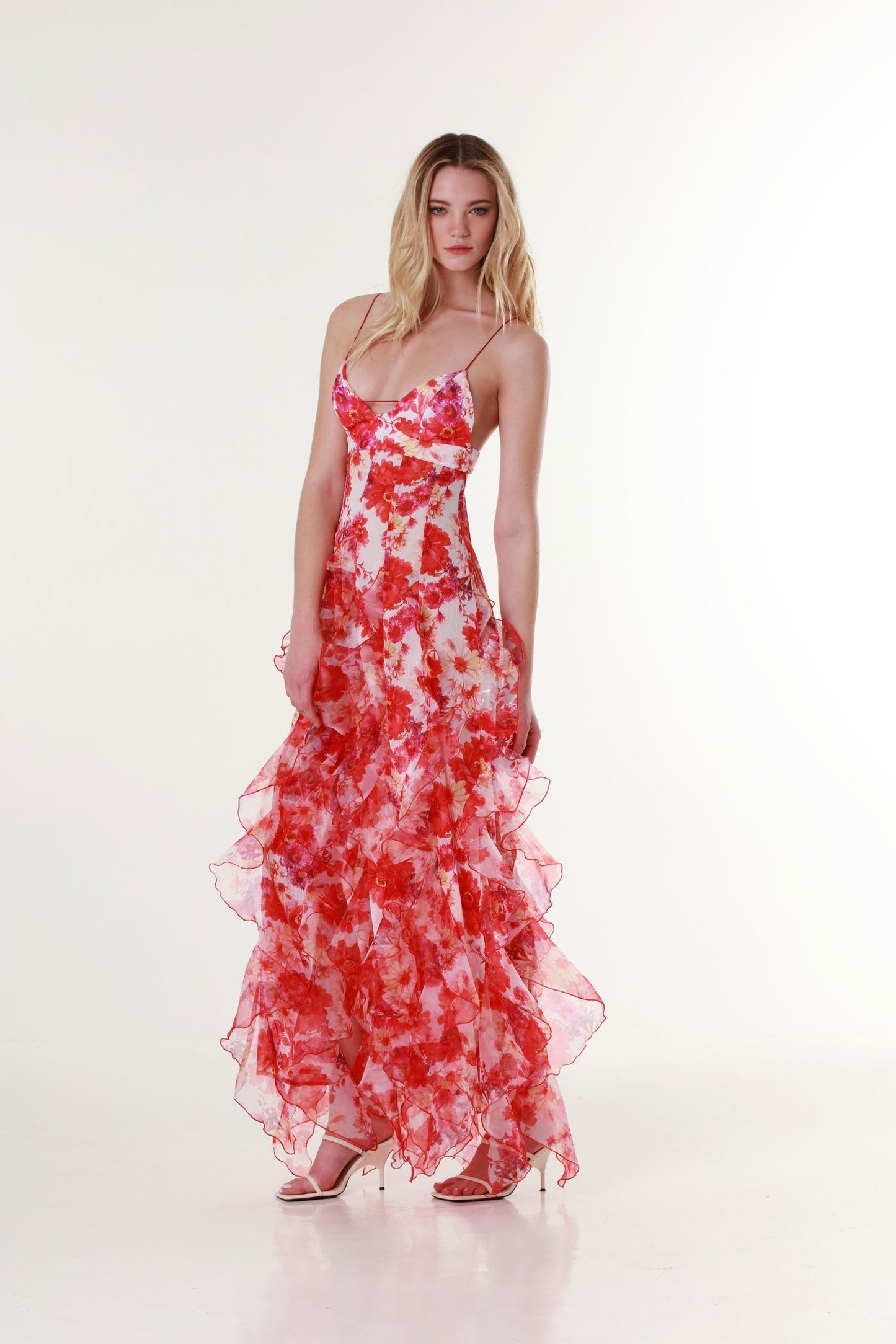 Charlene Women's Floral Maxi Dress Elegant