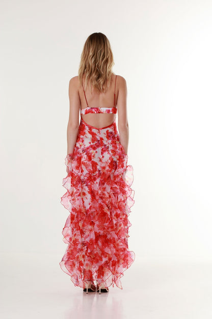 Charlene Women's Floral Maxi Dress Elegant