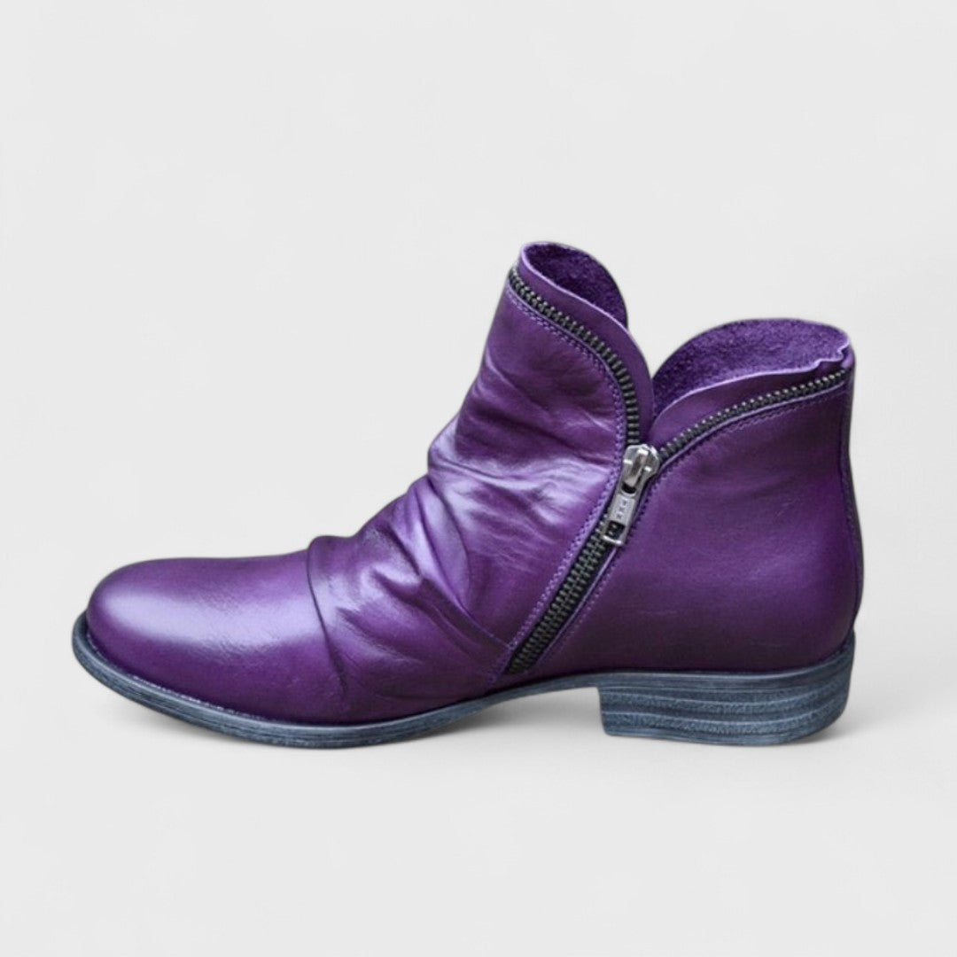 Women's Ankle Boots Side Zip Closure - VibreMode