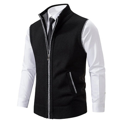 Men's Polished Vest Refined Details - VibreMode