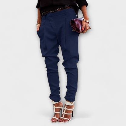 Slim Fit Dark Wash Ankle Pants