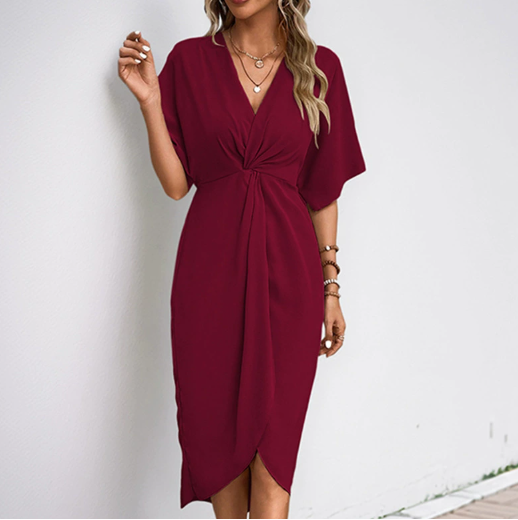 Women's V-Neck Wrap Dress