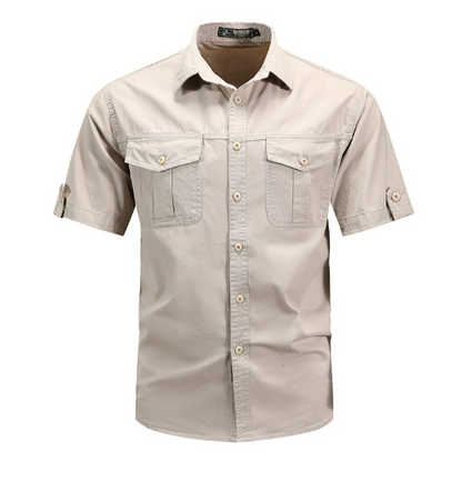 Thomas Men's Cargo Shirt Durable Outdoor - VibreMode