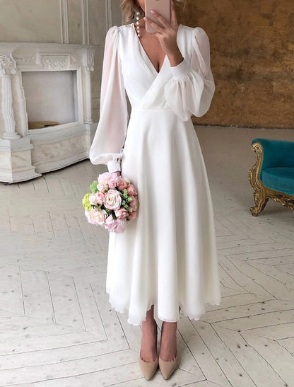 Ladies Stylish Long Sleeve Maxi Wrap Dress - VibreMode