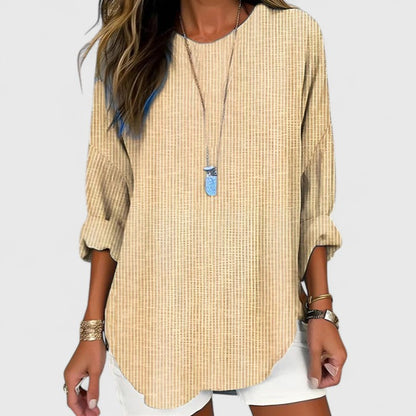 Casual Striped Loose Fit Women's Blouse Shorts - VibreMode