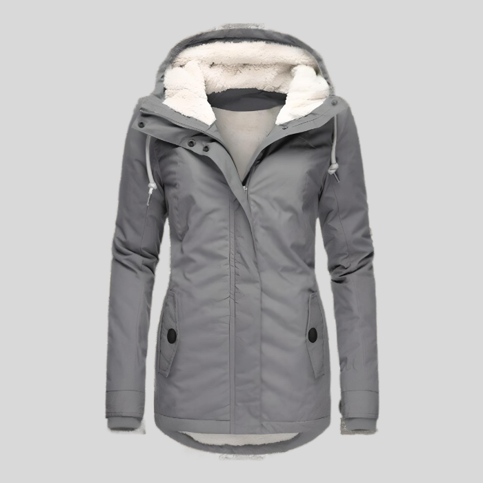 Women's Waterproof Rain Jacket With Hood Extended Back - VibreMode