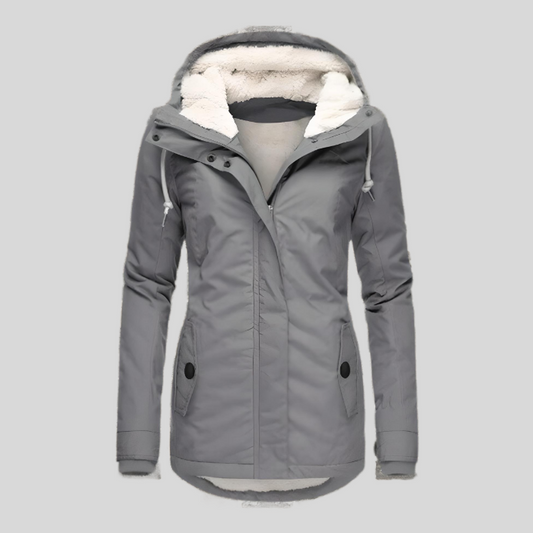 Women's Waterproof Rain Jacket With Hood Extended Back - VibreMode